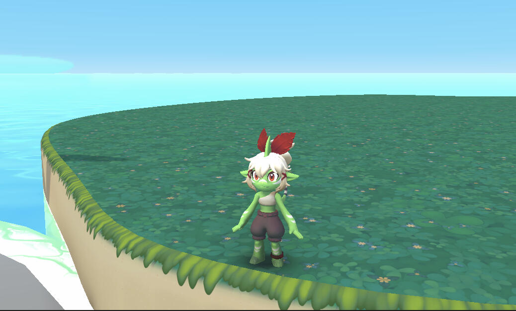 An early in-game test of trim implementation.